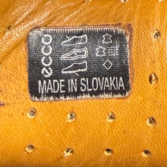 ECCO HydroMax Men's 44/US 10 Cocoa Brown Oiled Leather Shoes Oxford Tie Sneakers - Picture 12 of 13